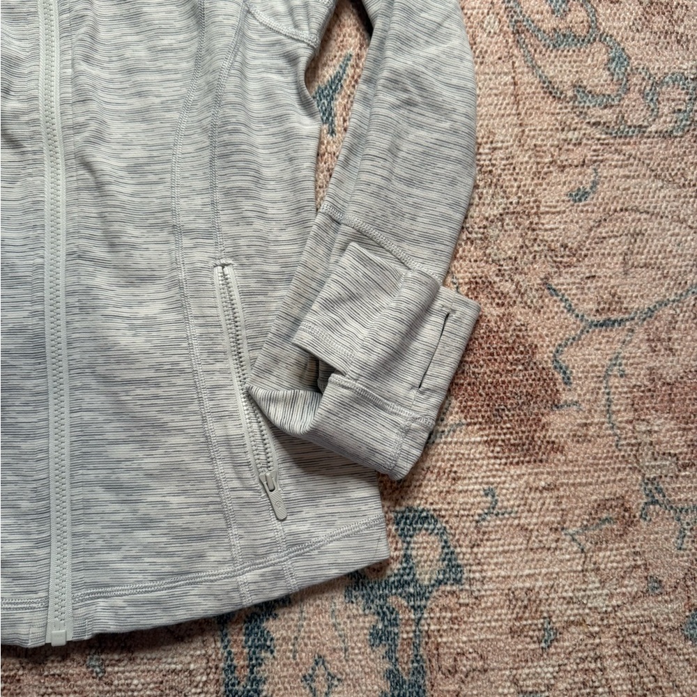 Lululemon Defined Jack Full Length/Zip Striped Gr… - image 5
